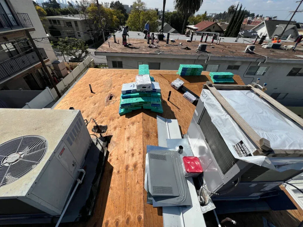 Torch down (modified bitumen) torch down roofing Los Angeles
